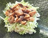 キノコとレンコンの胡麻ご飯おにぎらず作り方5写真