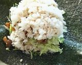 キノコとレンコンの胡麻ご飯おにぎらず作り方6写真
