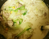 たっぷりしょうがと豚肉のミルクスープ作り方4写真
