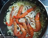 炊飯器で炊く！美味しい！魚介パエリア！作り方6写真