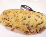 【簡単】混ぜて焼くだけ!納豆オムライス作り方5写真