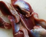 おつまみに最高‼【砂肝の香味揚げ】～作り方1写真