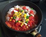 シーフード＆トマト　気分はリゾット風作り方5写真
