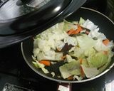 お肉も野菜も♪お味噌風味の豚こま丼作り方2写真