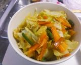 お肉も野菜も♪お味噌風味の豚こま丼作り方6写真