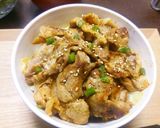 お肉も野菜も♪お味噌風味の豚こま丼作り方7写真