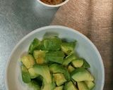 アボカドとタクワンの納豆和え☆作り方1写真