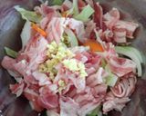 超簡単！野菜たっぷり焼肉丼作り方1写真