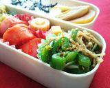 ピーマンとえのきの胡麻和え作り方6写真