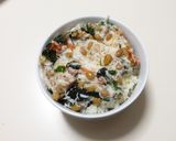 納豆山芋キムチ海苔ワカメ胡麻シラス鰹節丼作り方2写真