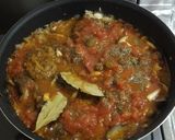 腹ペコ大満足！ナストマト煮込みハンバーグ作り方5写真