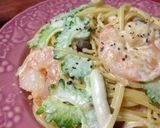 エビとゴーヤ味噌クリームワンポットパスタ作り方12写真