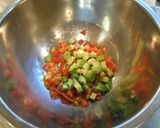 カニ缶･アボカド･トマトの冷製パスタ作り方3写真