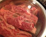 焦げつかないさっぱりカルビ焼肉作り方1写真