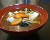 豆腐❗わかめ❗人参❗えのき茸のおみそ汁✨作り方6写真