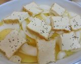 カレーリメイク厚揚げポテトチーズ焼き作り方3写真