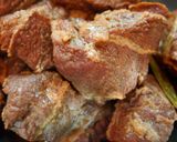 鹿角短角牛のほほ肉で鍋焼きシチュー作り方2写真