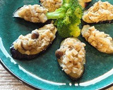 揚げナスに３種のキノコソースをトッピング作り方6写真
