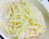 簡単☆長芋と餅、明太チーズ焼き♪作り方3写真