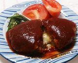 ソースが美味かさ増しチーズinハンバーグ作り方6写真