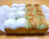 お彼岸にもどうぞ。よもぎ餅風ちぎりパン作り方16写真