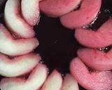 梨の甘煮〜しそジュース風味〜作り方5写真