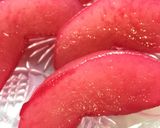 梨の甘煮〜しそジュース風味〜作り方7写真