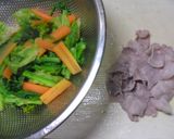 菜の花×豚肉★サッパリ中華和え★作り方2写真