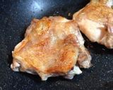 鳥モモ肉の焼き蒸しーwithゴマだれ作り方2写真
