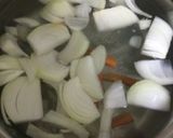 野菜味噌バターラーメンのスープ作り方1写真