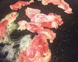 レタスと豚肉のにんにくみそバター焼き作り方2写真