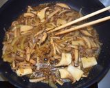 【ヘルシー】茹で鶏の粒マスきのこソース♪作り方4写真