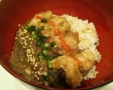 鶏天の茄子みぞれ丼作り方6写真