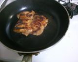 簡単！ステーキ♪ 鶏もも肉の かぼす焼き作り方3写真
