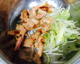 焼き豚とネギでラーメンチックなポテベジ♪作り方5写真