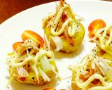焼き豚とネギでラーメンチックなポテベジ♪作り方7写真