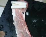 甘辛豚肉の長芋巻き♡豆乳マスタードソース作り方3写真