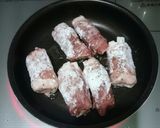 甘辛豚肉の長芋巻き♡豆乳マスタードソース作り方5写真