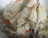 炊き込み残ったら( ^-^)ハムおにぎり作り方1写真