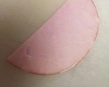 炊き込み残ったら( ^-^)ハムおにぎり作り方4写真
