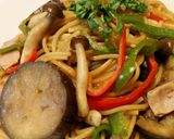 ナスしめじベーコンdeワンポットパスタ作り方6写真
