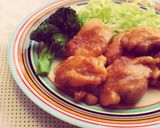 味玉乗せ♡鶏肉とトロなすの照り焼き丼作り方8写真