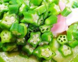 茹でイカのオクラとろっとろろ芋がけ作り方8写真
