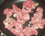 豆苗と牛肉の炒めもの作り方5写真