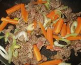 豆苗と牛肉の炒めもの作り方6写真