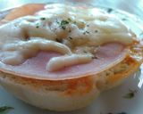 うまチーズ入りイングリッシュマフィンピザ作り方5写真