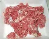 豆苗と牛肉の炒めもの作り方1写真