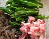 ピーマンと糸こんにゃくの甘辛煮作り方1写真