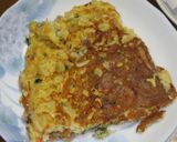 余った惣菜と鯵の干物で鯵なチーズオムレツ作り方5写真