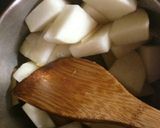 おひとり様の～味染み♪いか塩辛大根煮作り方2写真